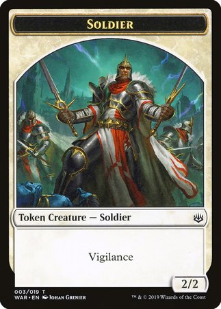 Soldier Token [War of the Spark Tokens] | Exor Games Bridgewater