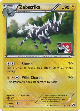 Zebstrika (42/114) (League Promo) [Black & White: Base Set] | Exor Games Bridgewater