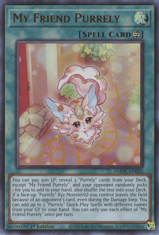 My Friend Purrely [AMDE-EN020] Ultra Rare | Exor Games Bridgewater