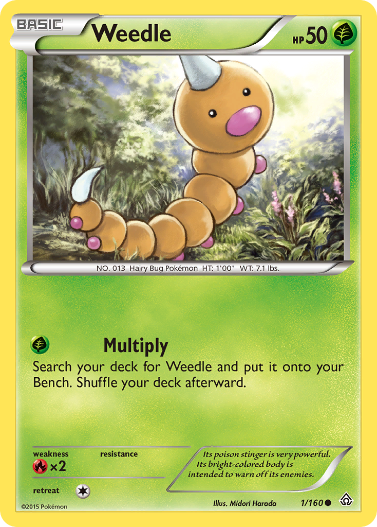 Weedle (1/160) [XY: Primal Clash] | Exor Games Bridgewater