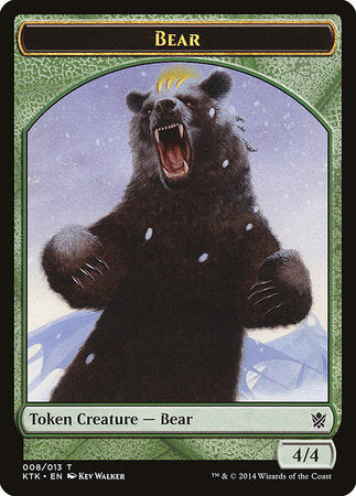 Bear Token [Khans of Tarkir Tokens] | Exor Games Bridgewater