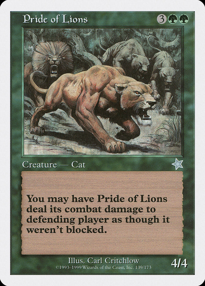 Pride of Lions [Starter 1999] | Exor Games Bridgewater