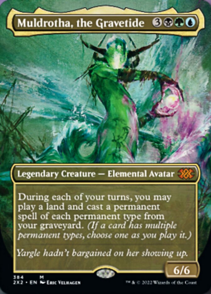 Muldrotha, the Gravetide (Borderless Alternate Art) [Double Masters 2022] | Exor Games Bridgewater