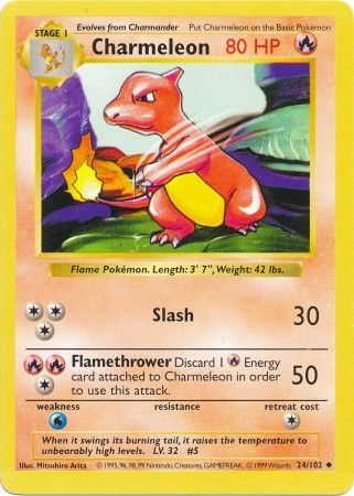 Charmeleon (24/102) [Base Set Shadowless Unlimited] | Exor Games Bridgewater