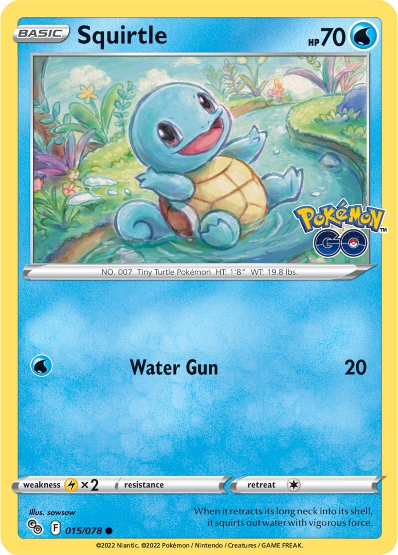 Squirtle (015/078) [Pokémon GO] | Exor Games Bridgewater