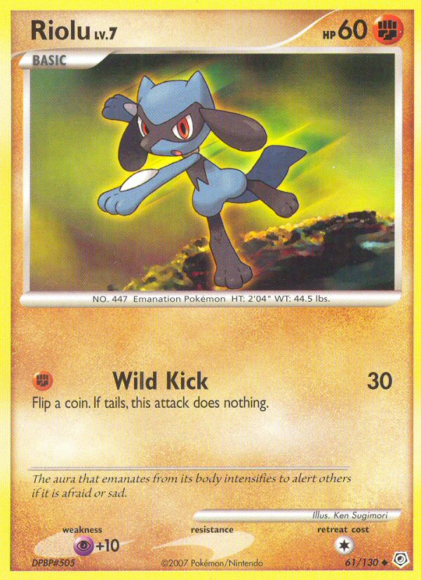 Riolu (61/130) [Diamond & Pearl: Base Set] | Exor Games Bridgewater