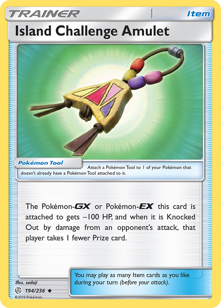 Island Challenge Amulet (194/236) [Sun & Moon: Cosmic Eclipse] | Exor Games Bridgewater