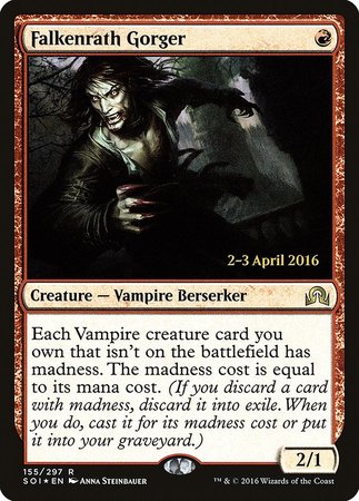 Falkenrath Gorger [Shadows over Innistrad Promos] | Exor Games Bridgewater