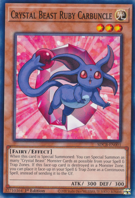 Crystal Beast Ruby Carbuncle [SDCB-EN001] Common | Exor Games Bridgewater