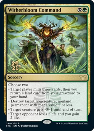 Witherbloom Command [Strixhaven: School of Mages Prerelease Promos] | Exor Games Bridgewater