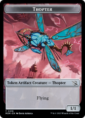 Thopter // Beast Double-Sided Token [March of the Machine Commander Tokens] | Exor Games Bridgewater