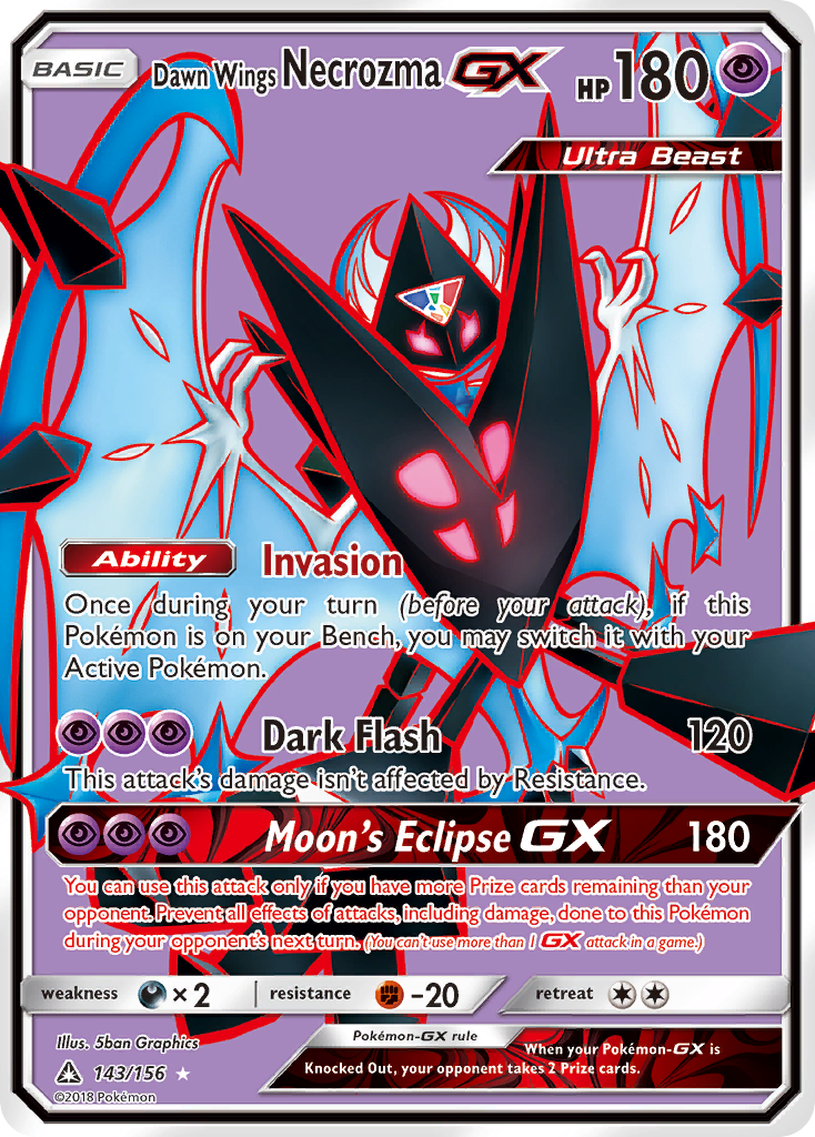 Dawn Wings Necrozma GX (143/156) [Sun & Moon: Ultra Prism] | Exor Games Bridgewater