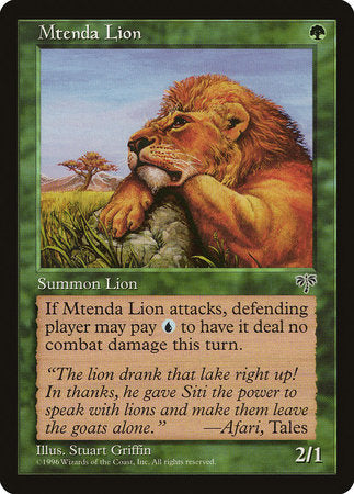 Mtenda Lion [Mirage] | Exor Games Bridgewater