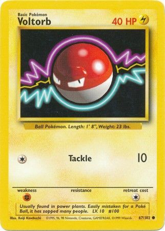 Voltorb (67/102) [Base Set Unlimited] | Exor Games Bridgewater