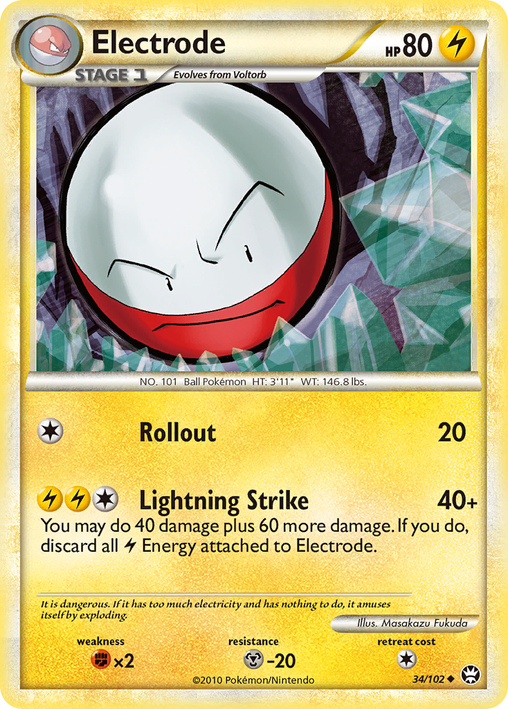 Electrode (34/102) [HeartGold & SoulSilver: Triumphant] | Exor Games Bridgewater