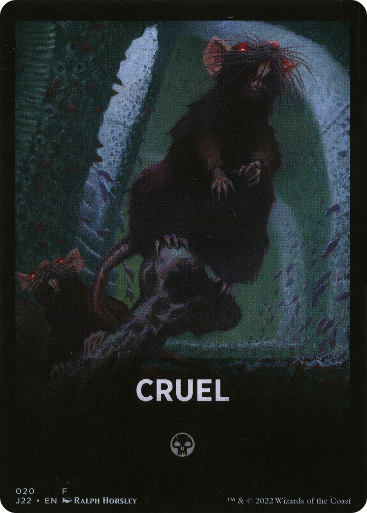 Cruel Theme Card [Jumpstart 2022 Front Cards] | Exor Games Bridgewater