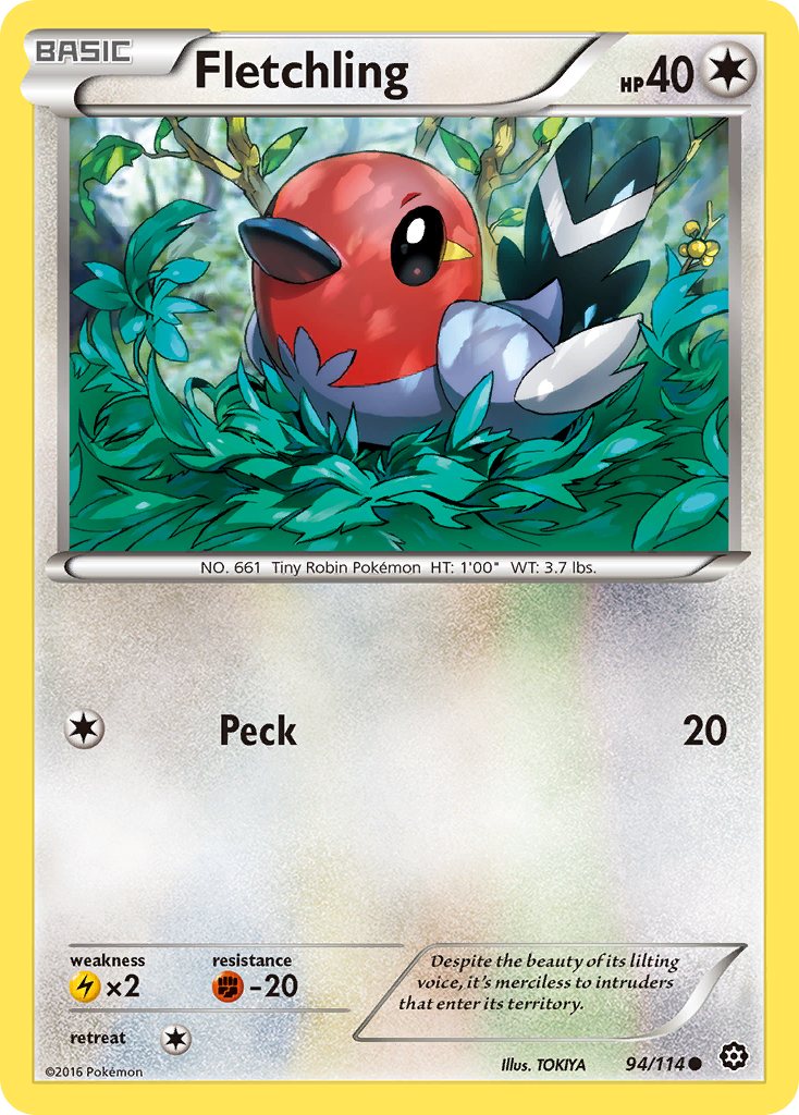 Fletchling (94/114) [XY: Steam Siege] | Exor Games Bridgewater