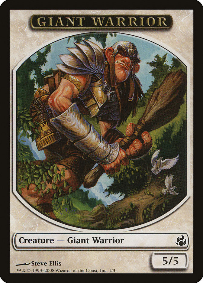 Giant Warrior [Morningtide Tokens] | Exor Games Bridgewater