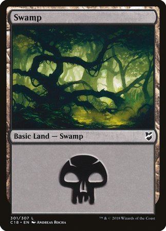 Swamp (301) [Commander 2018] | Exor Games Bridgewater