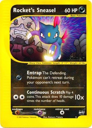 Rocket's Sneasel (5) (Winner) [Best of Promos] | Exor Games Bridgewater