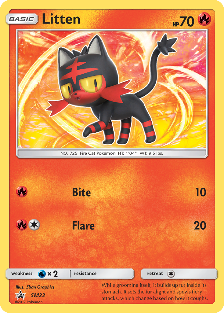 Litten (SM23) [Sun & Moon: Black Star Promos] | Exor Games Bridgewater