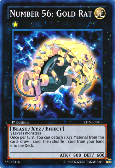 Number 56: Gold Rat [ZTIN-EN013] Super Rare | Exor Games Bridgewater