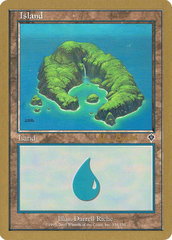 Island (ab338) (Alex Borteh) [World Championship Decks 2001] | Exor Games Bridgewater