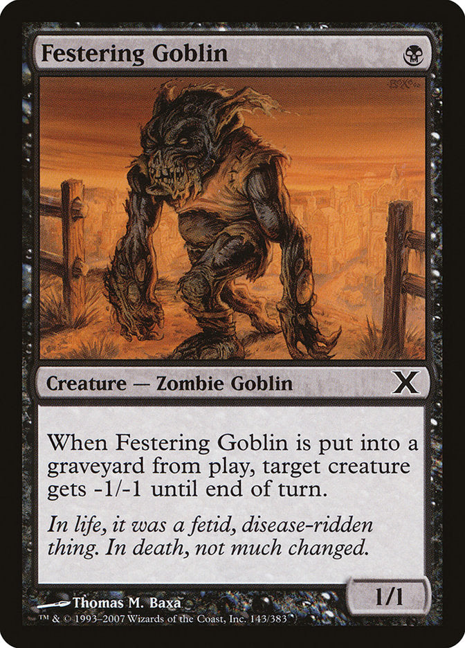 Festering Goblin [Tenth Edition] | Exor Games Bridgewater