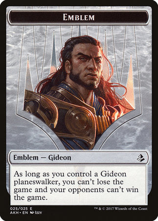 Emblem - Gideon of the Trials [Amonkhet Tokens] | Exor Games Bridgewater