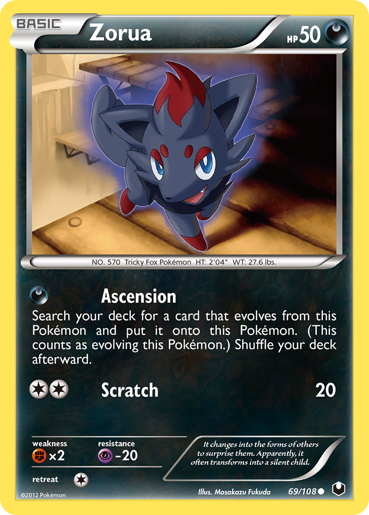 Zorua (69/108) [Black & White: Dark Explorers] | Exor Games Bridgewater