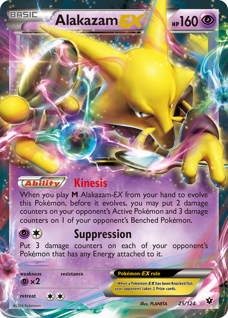 Alakazam EX (25/124) [XY: Fates Collide] | Exor Games Bridgewater