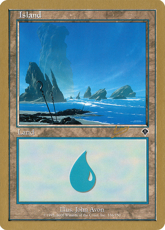 Island (rl336) (Raphael Levy) [World Championship Decks 2002] | Exor Games Bridgewater