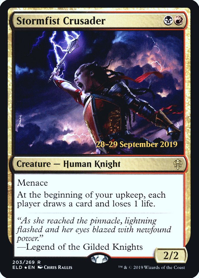 Stormfist Crusader  [Throne of Eldraine Prerelease Promos] | Exor Games Bridgewater