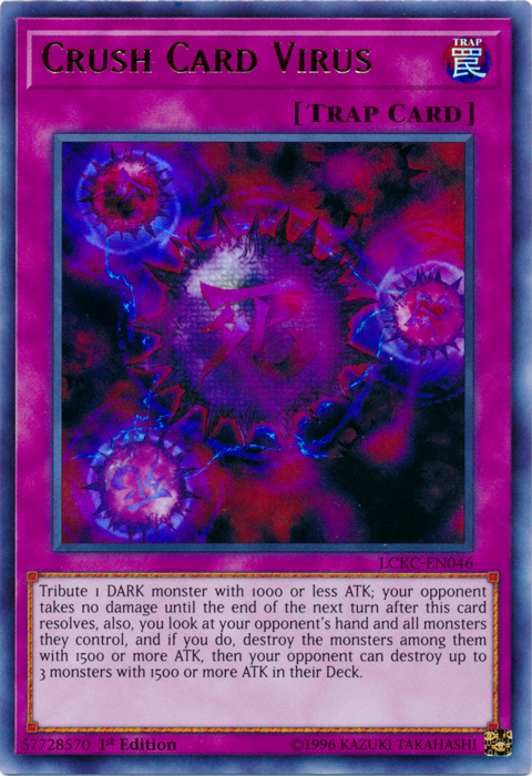 Crush Card Virus (Version 2) [LCKC-EN046] Ultra Rare | Exor Games Bridgewater