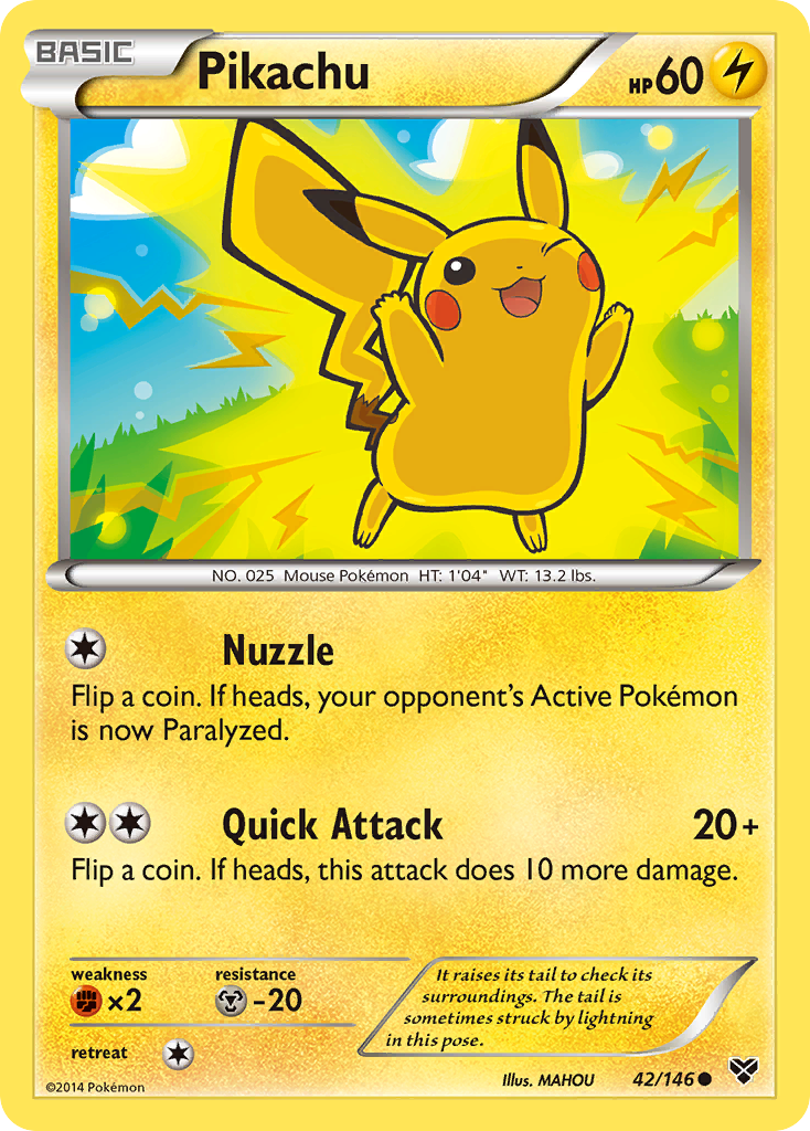 Pikachu (42/146) [XY: Base Set] | Exor Games Bridgewater