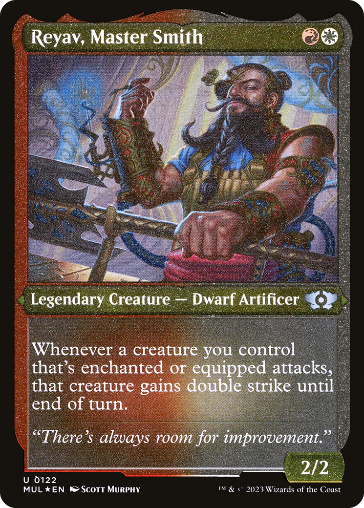 Reyav, Master Smith (Foil Etched) [Multiverse Legends] | Exor Games Bridgewater