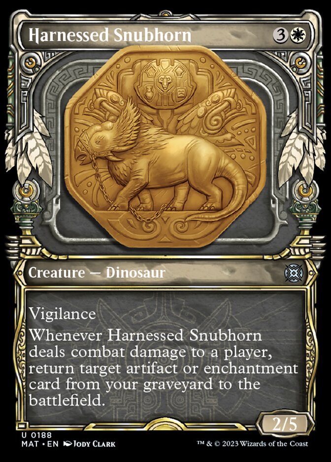 Harnessed Snubhorn (Showcase Halo Foil) [March of the Machine: The Aftermath] | Exor Games Bridgewater