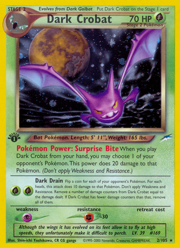 Dark Crobat (2/105) [Neo Destiny 1st Edition] | Exor Games Bridgewater