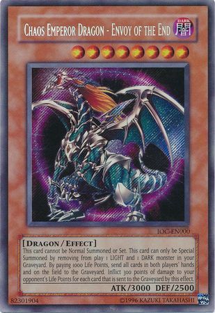 Chaos Emperor Dragon - Envoy of the End [IOC-EN000] Secret Rare | Exor Games Bridgewater