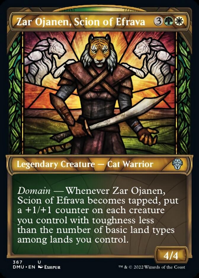 Zar Ojanen, Scion of Efrava (Showcase Textured) [Dominaria United] | Exor Games Bridgewater