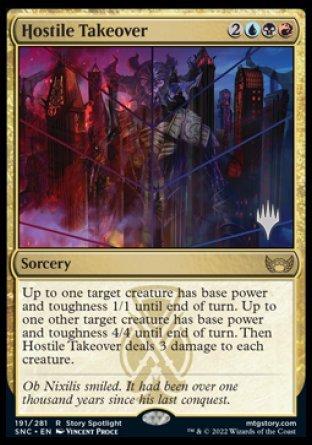 Hostile Takeover (Promo Pack) [Streets of New Capenna Promos] | Exor Games Bridgewater