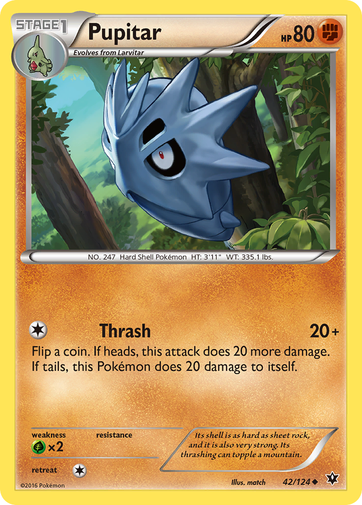 Pupitar (42/124) [XY: Fates Collide] | Exor Games Bridgewater