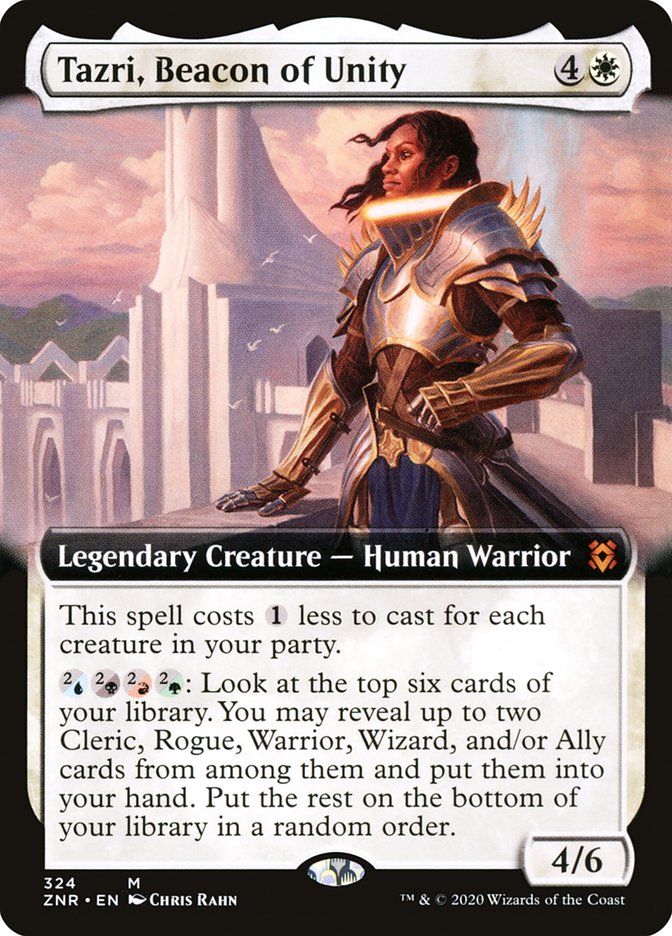 Tazri, Beacon of Unity (Extended Art) [Zendikar Rising] | Exor Games Bridgewater