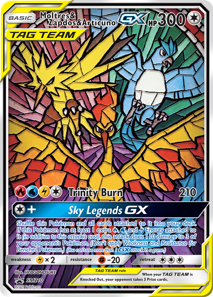 Moltres & Zapdos & Articuno GX (SM210) [Sun & Moon: Black Star Promos] | Exor Games Bridgewater