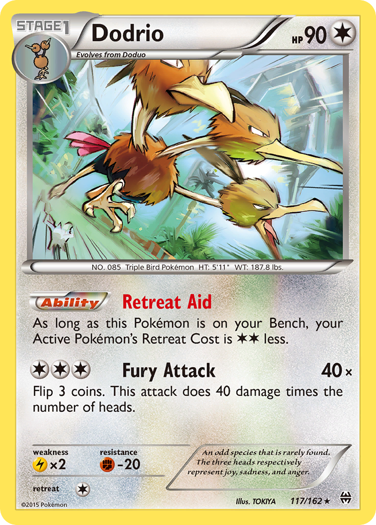 Dodrio (117/162) [XY: BREAKthrough] | Exor Games Bridgewater