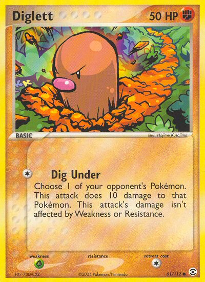 Diglett (61/112) [EX: FireRed & LeafGreen] | Exor Games Bridgewater