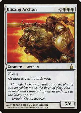 Blazing Archon [Ravnica: City of Guilds] | Exor Games Bridgewater