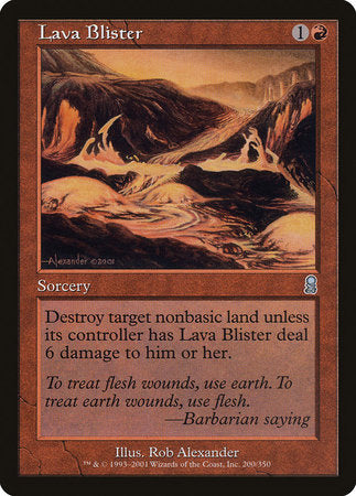 Lava Blister [Odyssey] | Exor Games Bridgewater