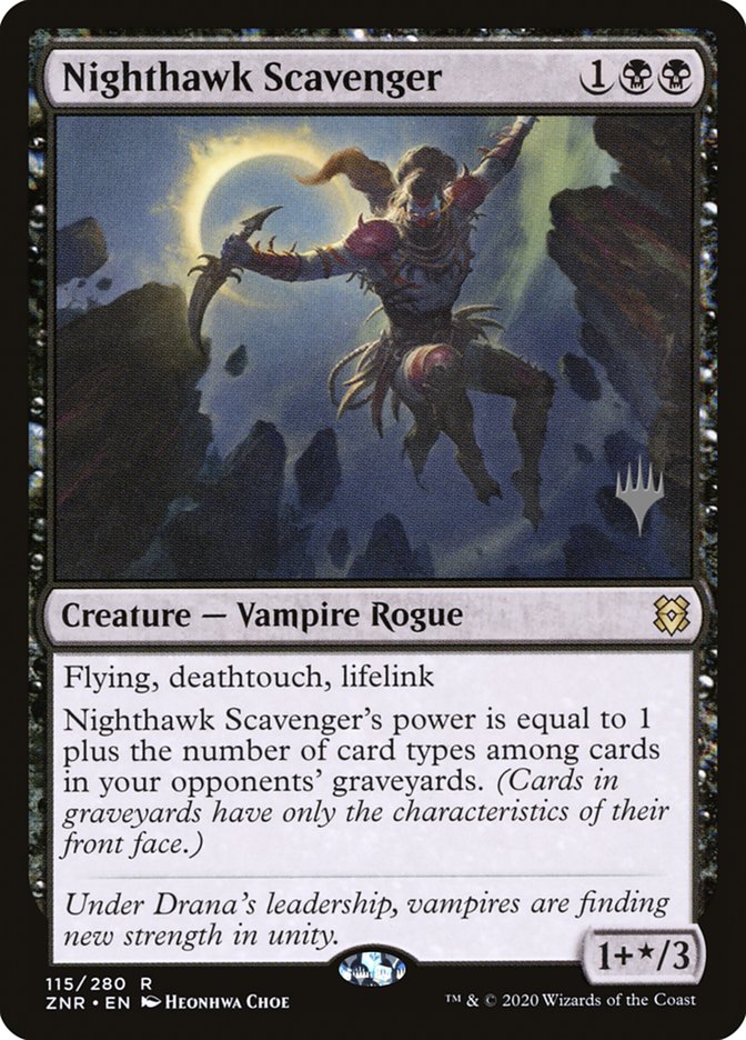 Nighthawk Scavenger (Promo Pack) [Zendikar Rising Promos] | Exor Games Bridgewater