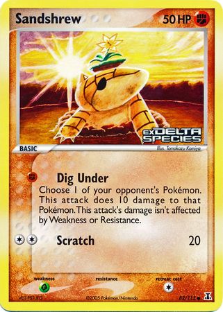 Sandshrew (82/113) (Stamped) [EX: Delta Species] | Exor Games Bridgewater